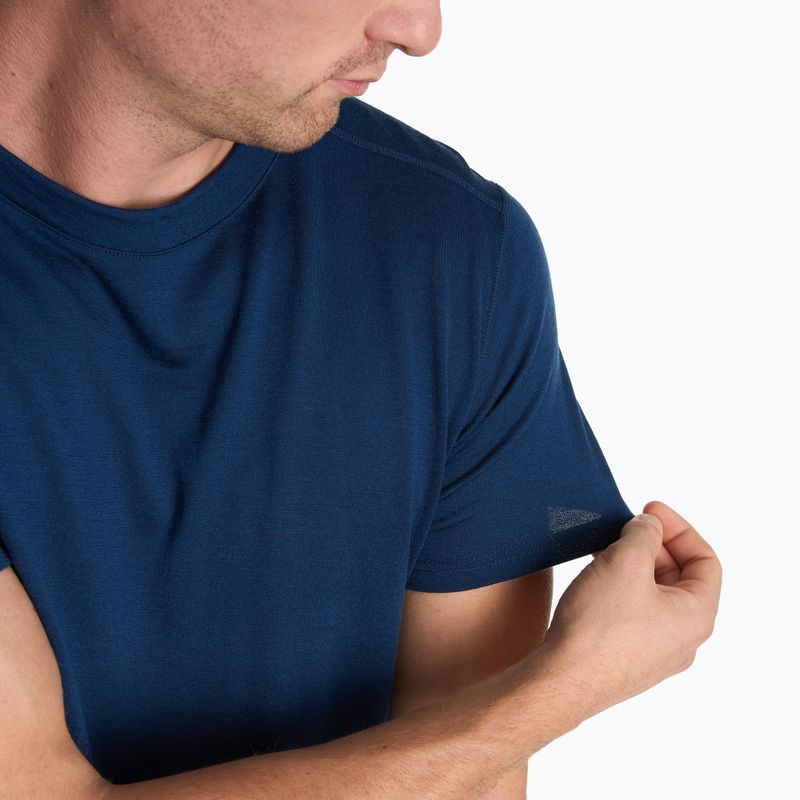 T-shirt termica da uomo WOOLCANO Merino 100% TEE0546 blu navy 5