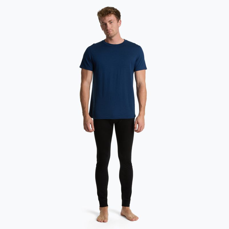 T-shirt termica da uomo WOOLCANO Merino 100% TEE0546 blu navy 7