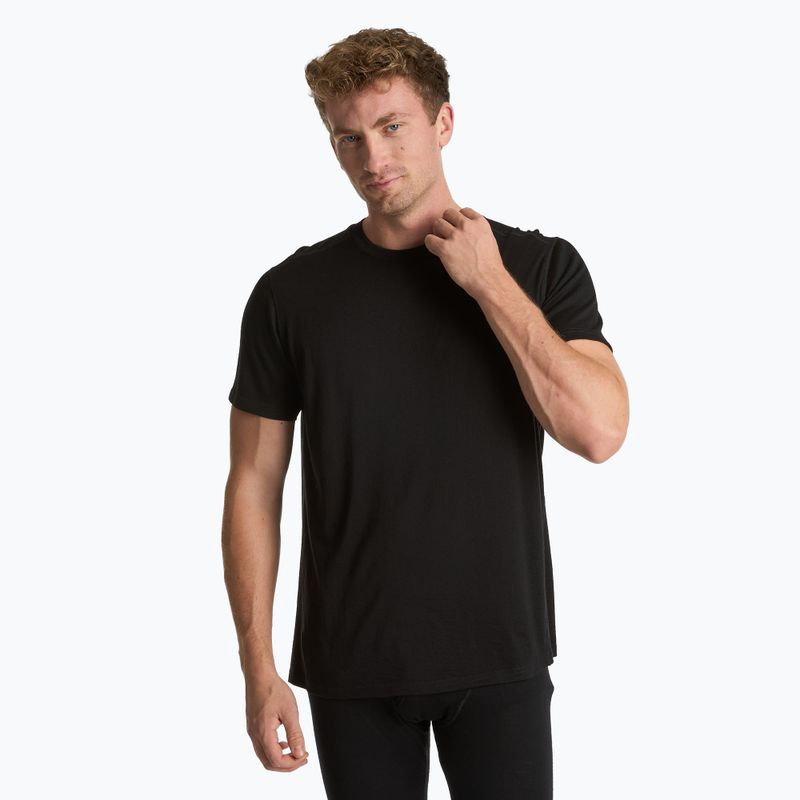 T-shirt termica da uomo WOOLCANO Merino 100% TEE0546 nero 7