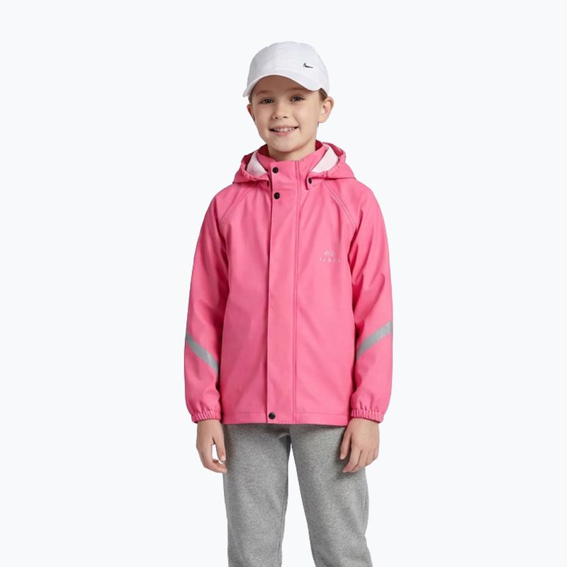 Giacca impermeabile per bambini KADVA AquaLock JR membrana 5000 rosa