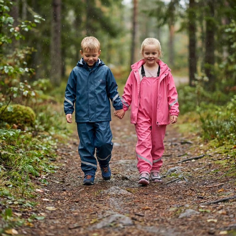 Giacca antipioggia da bambino KADVA AquaLock JR pink 10