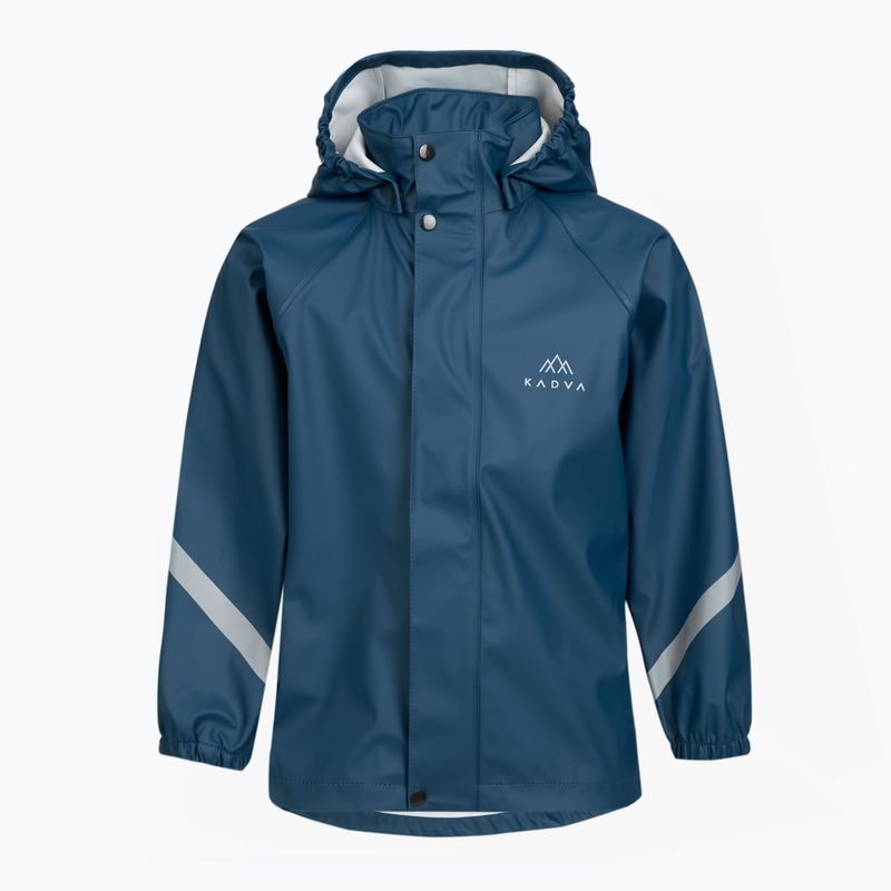 Giacca antipioggia per bambini KADVA AquaLock JR membrana 5000 blu navy 11