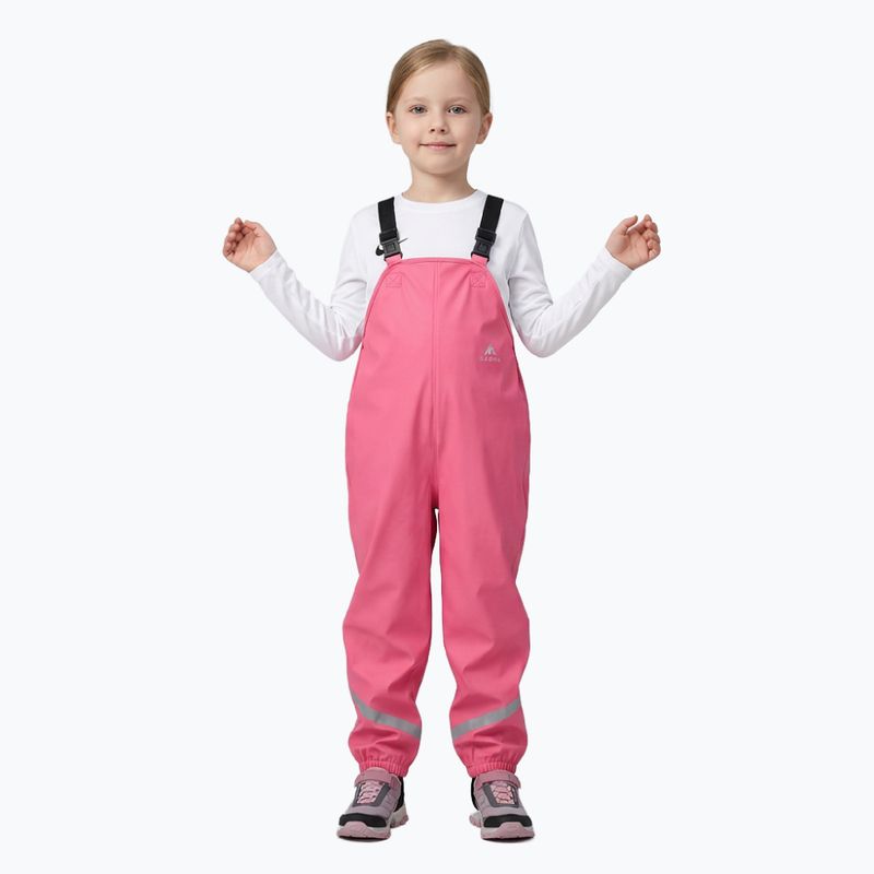 Pantaloni antipioggia per bambini KADVA AquaLock JR membrana 5000 rosa 3