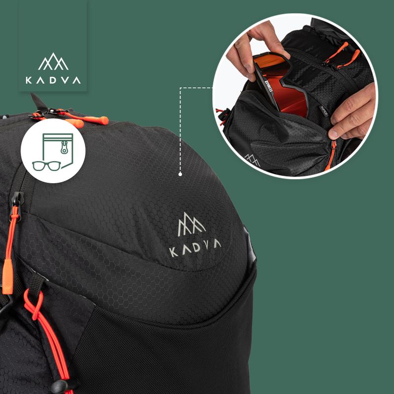 Zaino da trekking KADVA Aventura 22 l nero 23