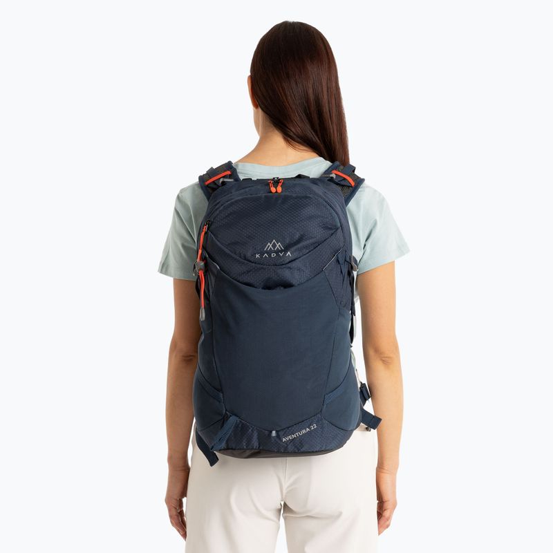 Zaino da trekking KADVA Aventura 22 l blu acciaio 21