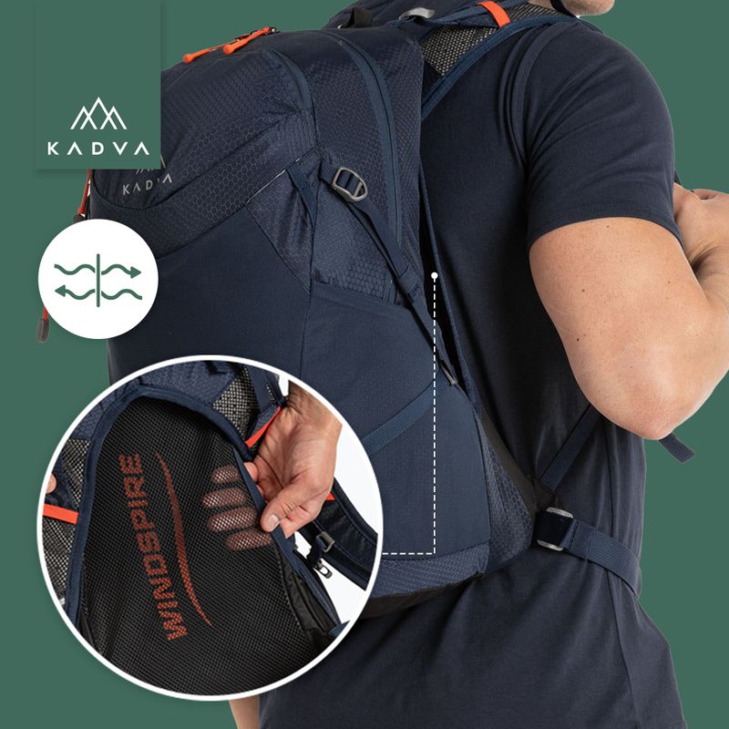 Zaino da trekking KADVA Aventura 22 l blu acciaio 30