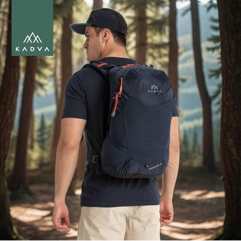 KADVA Aventura 22 l zaino da trekking blu acciaio 32