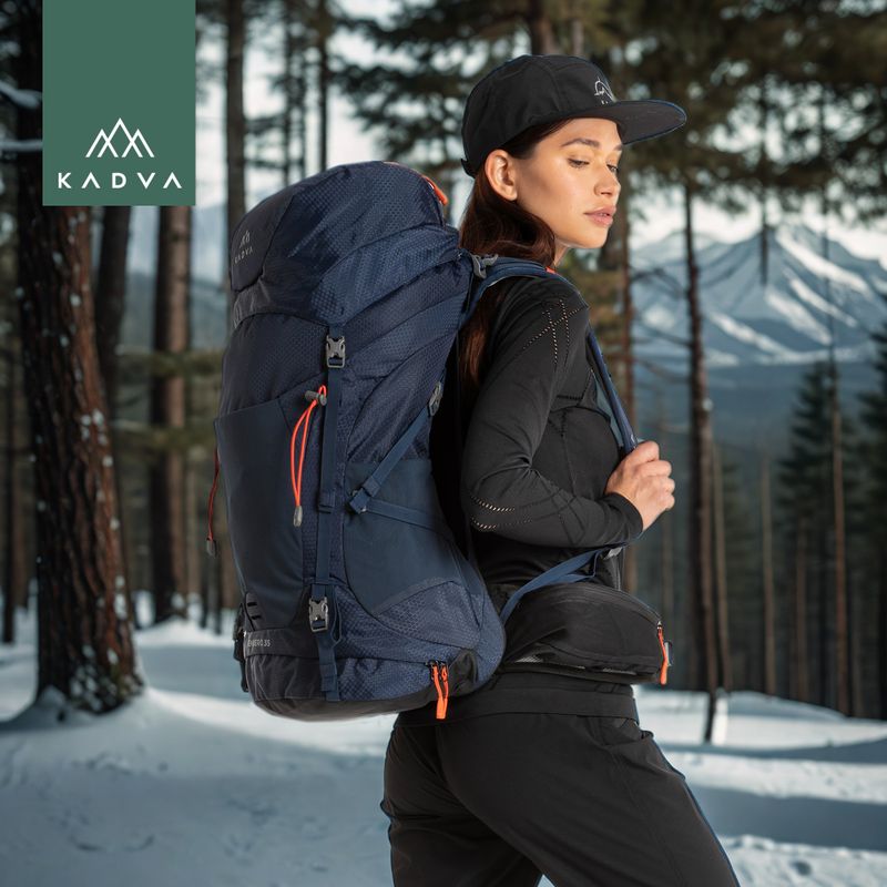 Zaino da trekking KADVA Sendero 35 l blu acciaio 29