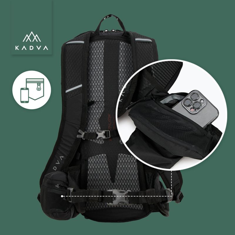 Zaino da trekking KADVA Escapada 20 l nero 21
