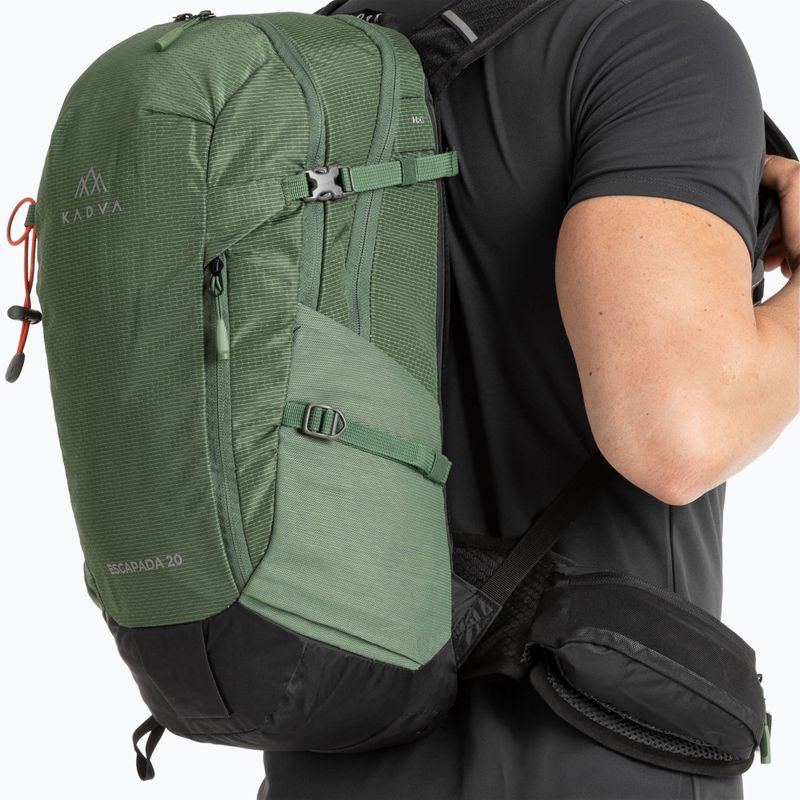 Zaino da trekking KADVA Escapada 20 l verde 12