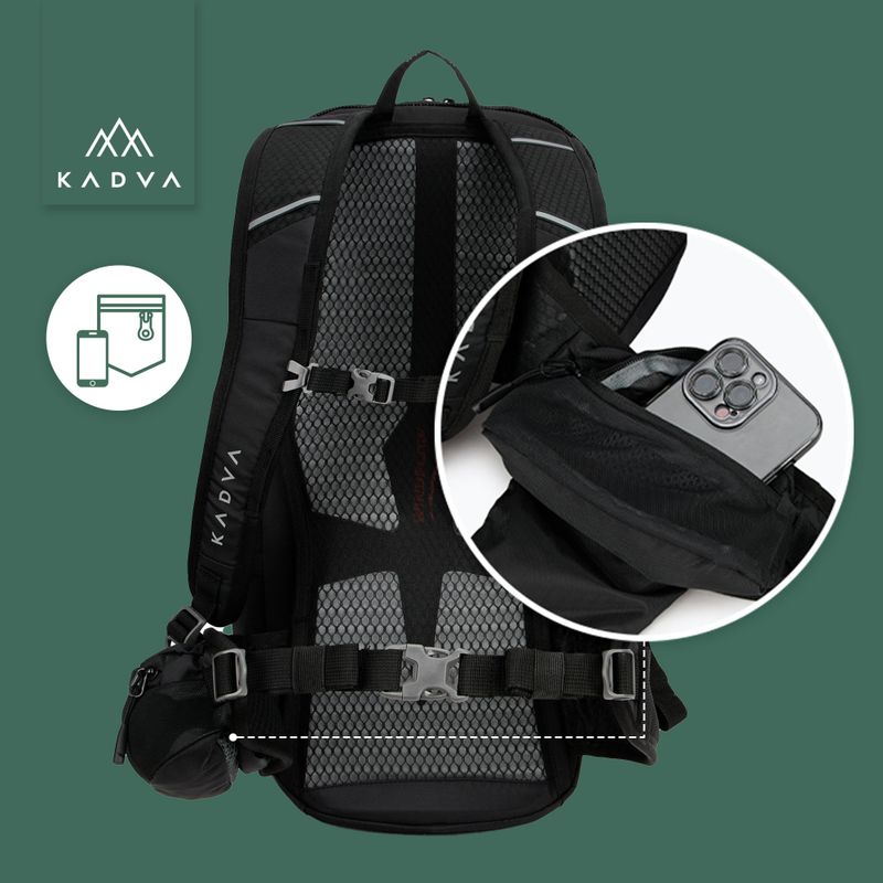Zaino da trekking KADVA Escapada 30 l nero 26