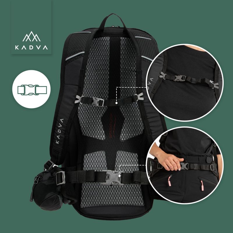 Zaino da trekking KADVA Escapada 30 l nero 27