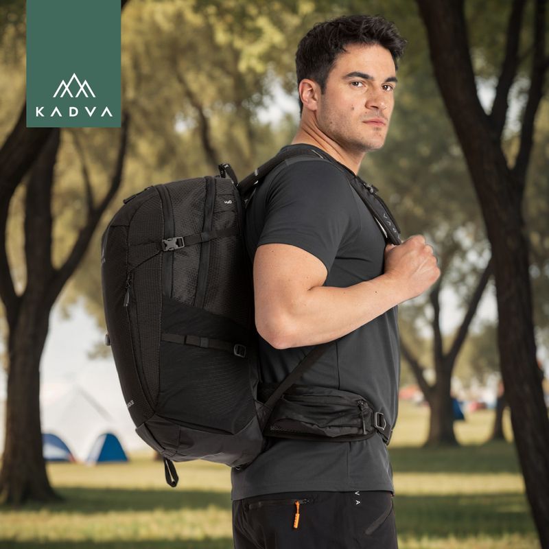Zaino da trekking KADVA Escapada 30 l nero 30