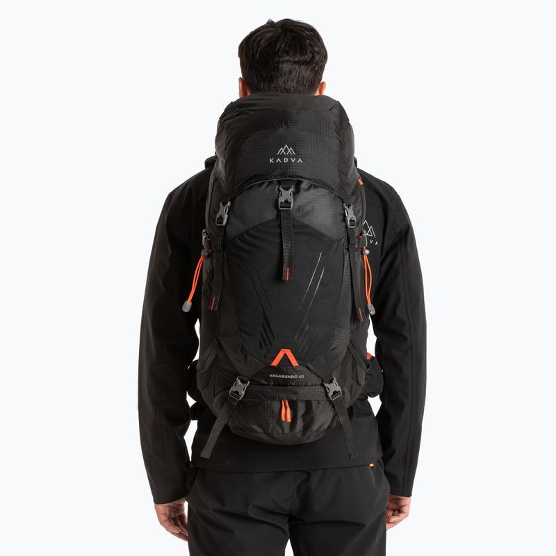 Zaino da trekking KADVA Vagabundo 40 l nero 11