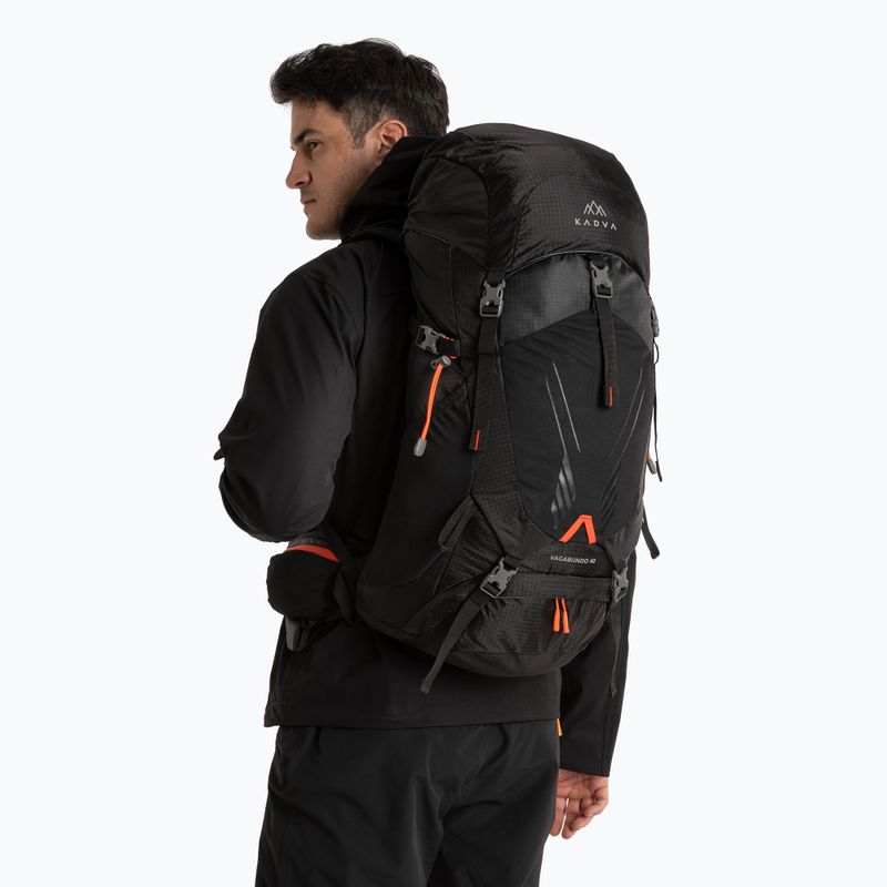 Zaino da trekking KADVA Vagabundo 40 l nero 12