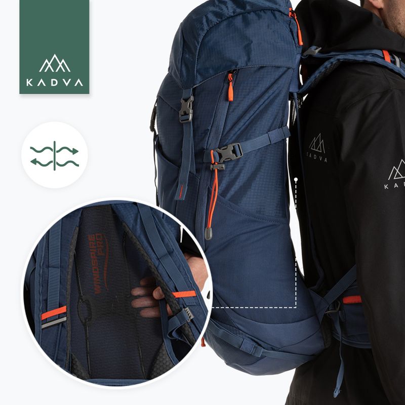 Zaino da trekking KADVA Vagabundo 40 l blu 26