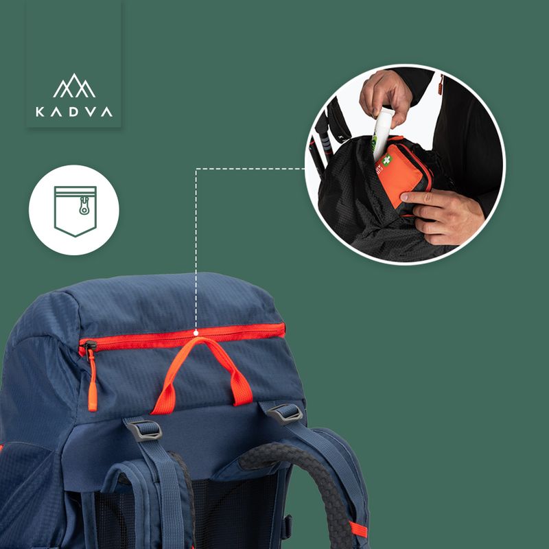 Zaino da trekking KADVA Vagabundo 40 l blu 27
