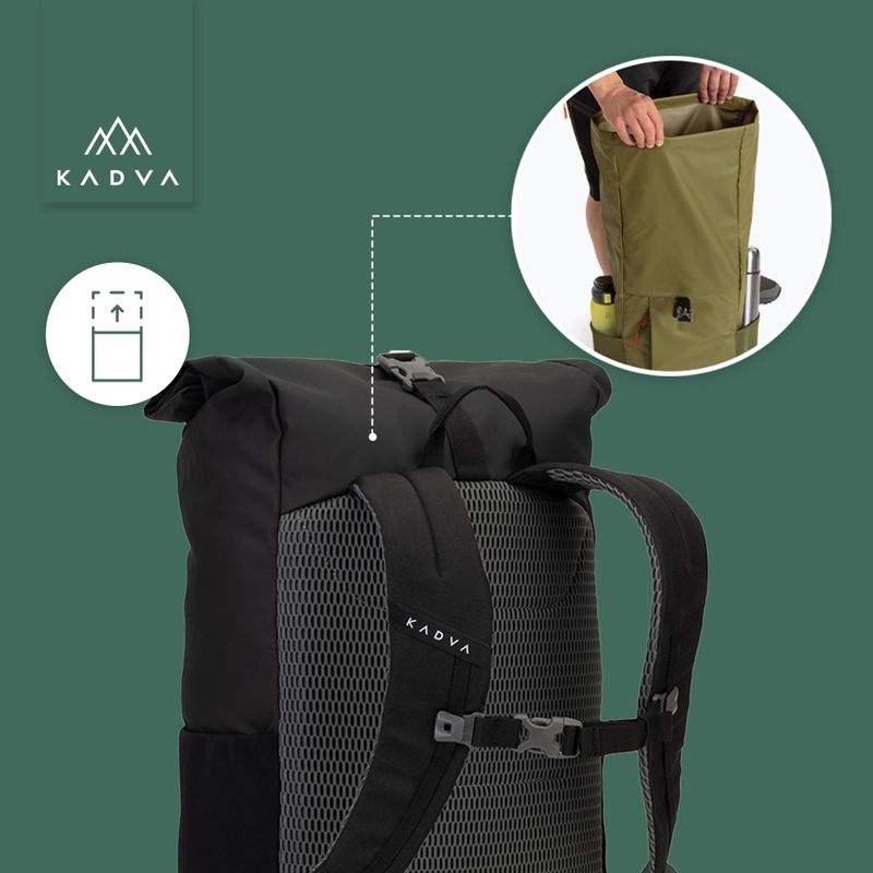 KADVA Companion 20 l zaino da città nero 10