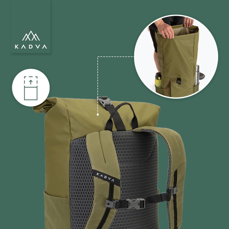 Zaino urbano KADVA Companion 20 l khaki 18
