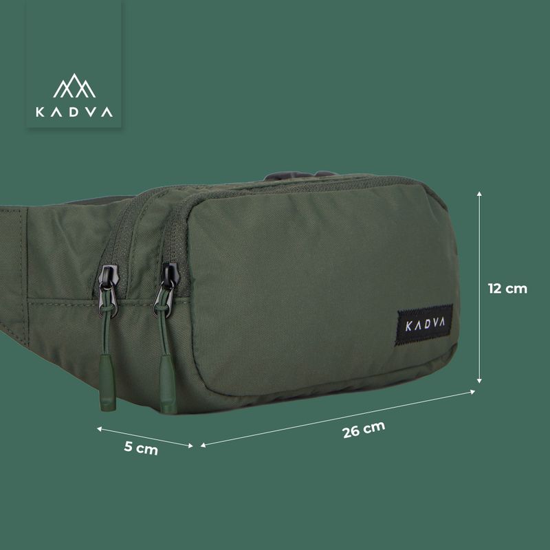 KADVA CityQuest sacchetto di rene verde 6