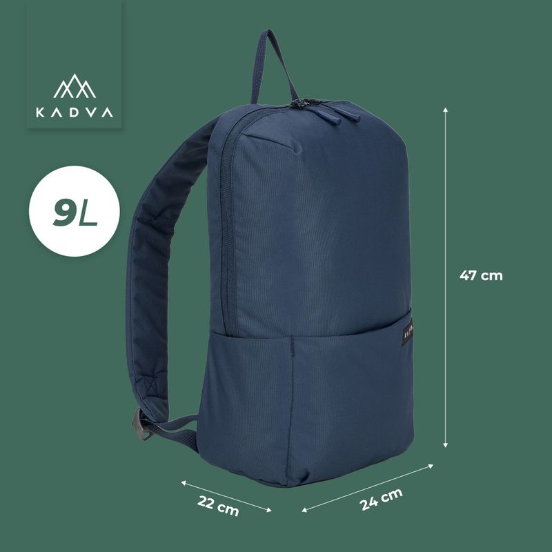 KADVA CityQuest 9 l zaino da città blu navy 7