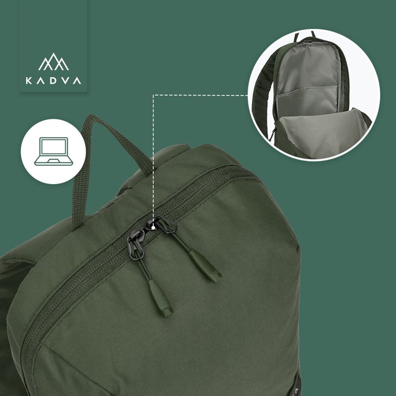 Zaino da città verde KADVA CityQuest 9 l 8