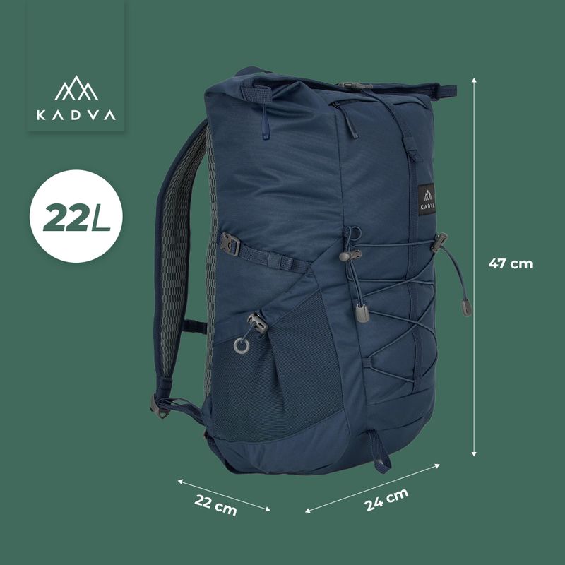 KADVA CityQuest 22 l zaino da città blu navy 23