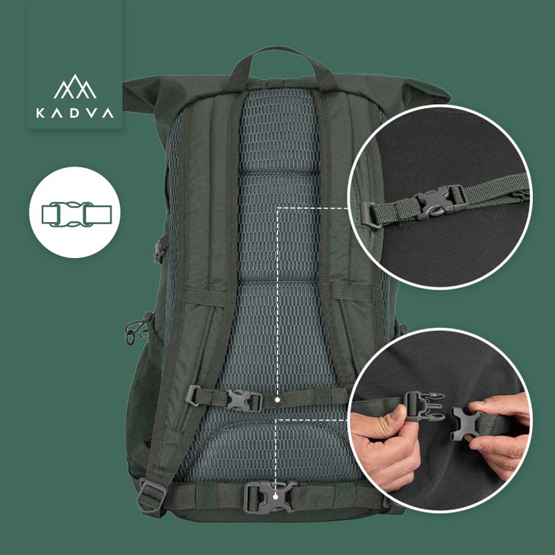 KADVA CityQuest 22 l zaino da città verde 22