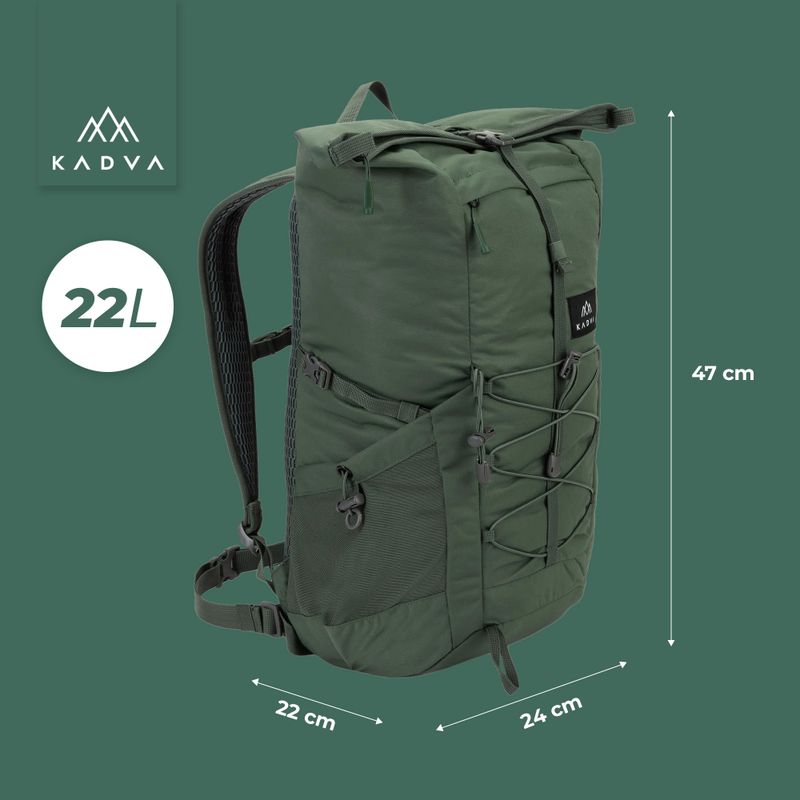 Zaino urbano KADVA CityQuest 22 l verde 24