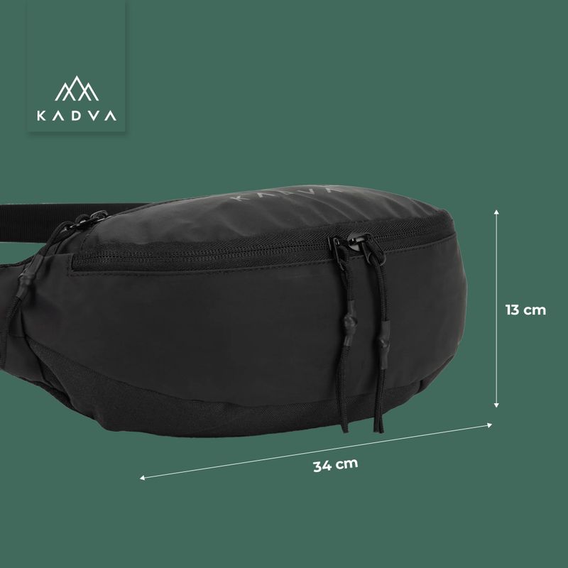 KADVA Cangurera sacchetto di reni nero 16