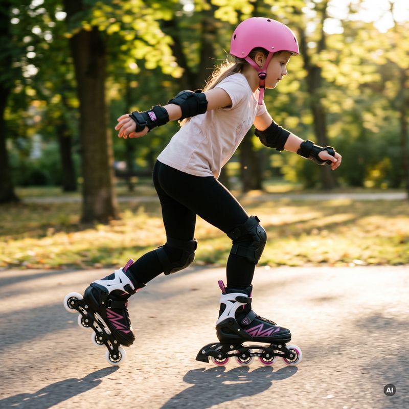 Pattini per bambini ATTABO 2 in 1 Kylo rosa 6