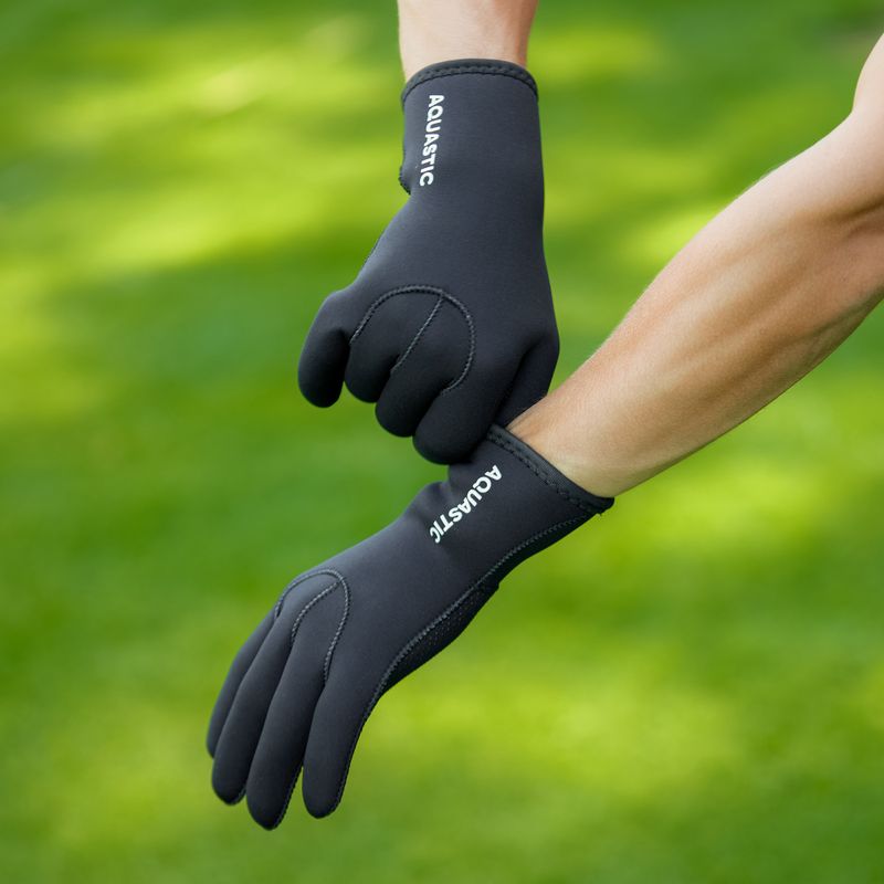 AQUASTIC Guanti in neoprene Wintstick 3 mm nero 6