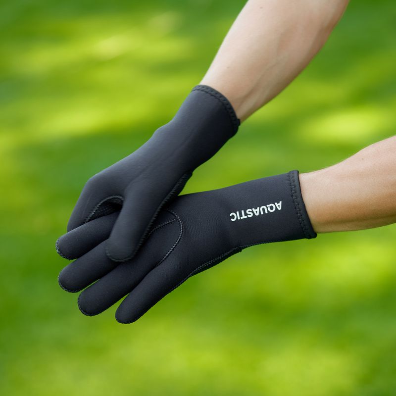 AQUASTIC Guanti in neoprene Wintstick 3 mm nero 7