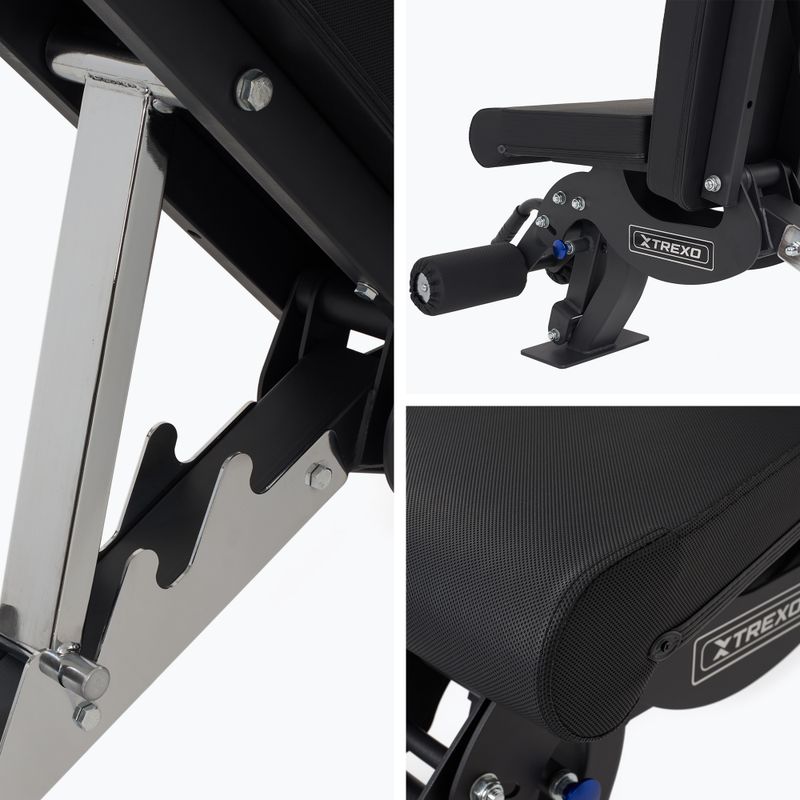 TREXO panca da allenamento Ajax nero 6