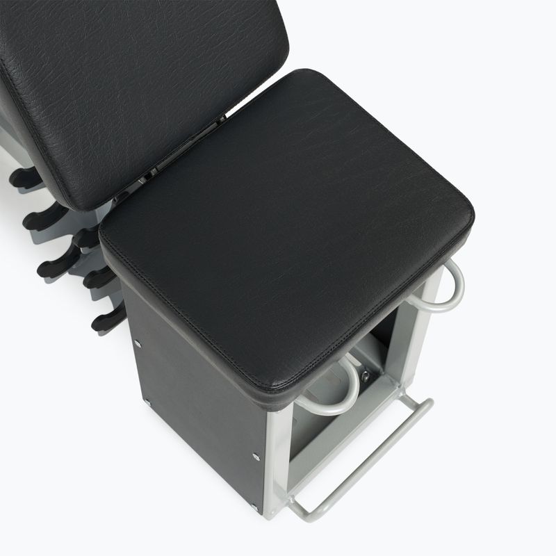 Set TREXO Panca Storage + Manubri Esagonali nero 12