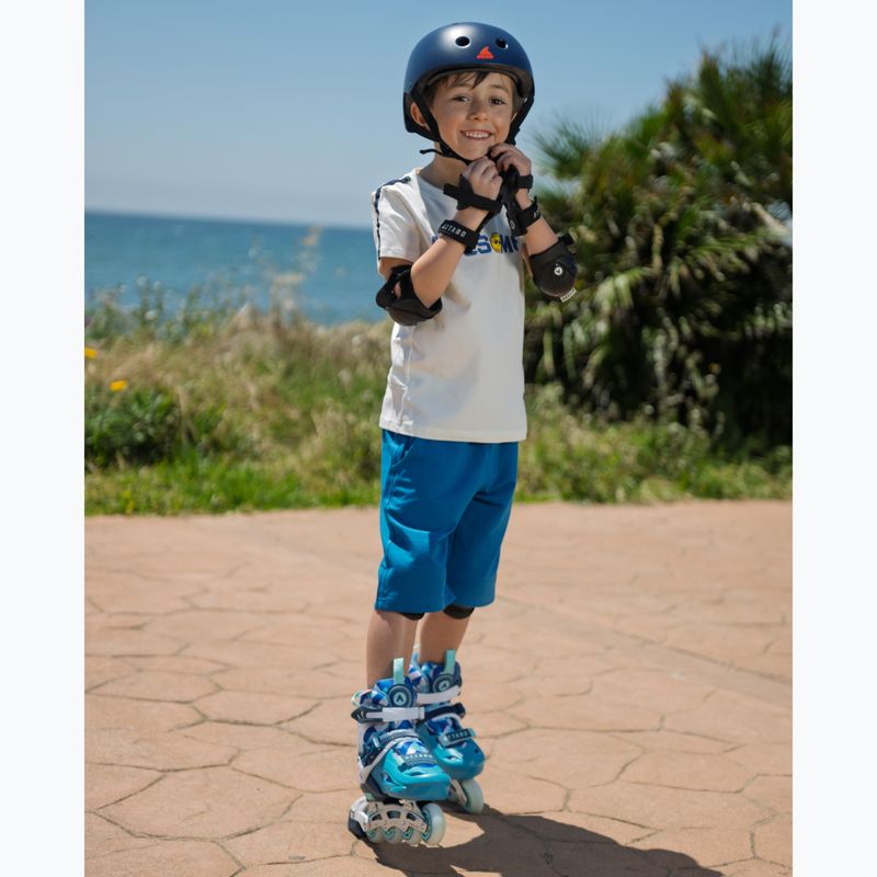 Pattini in linea per bambini ATTABO Flashled regolabili blu 14