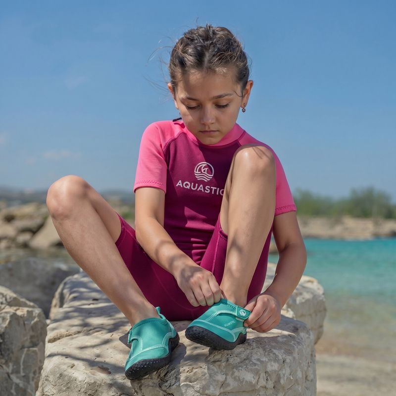 Scarpe da scoglio bambini AQUASTIC NINO Turquoise 4