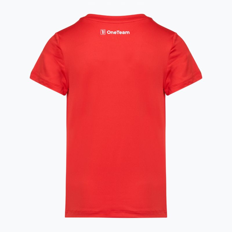 Completo da calcio per bambini OneTeam Precision Set maglia e pantaloncini rosso 9