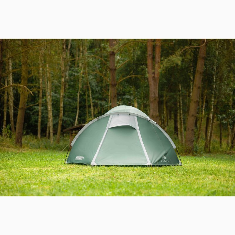 KADVA Tenda da campeggio per 3 persone Kavio 3 verde 19