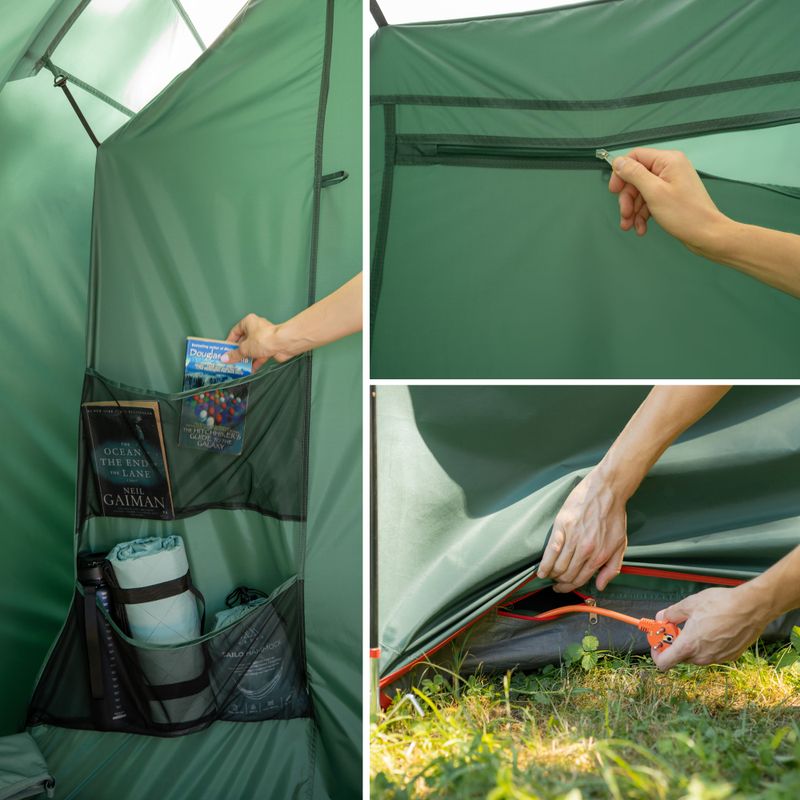KADVA Kavio 4.1 Tenda da campeggio per 4 persone verde 17