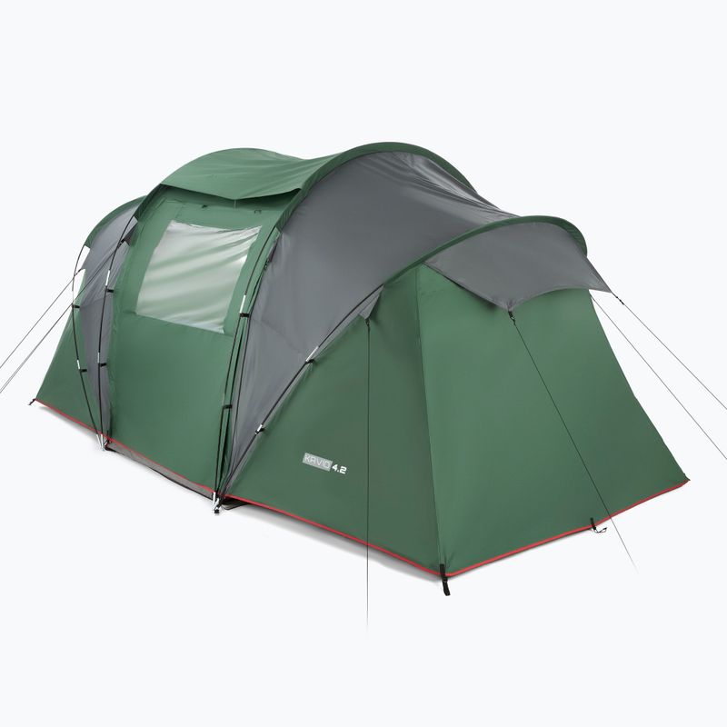 KADVA Kavio 4.2 Tenda da campeggio per 4 persone verde 2