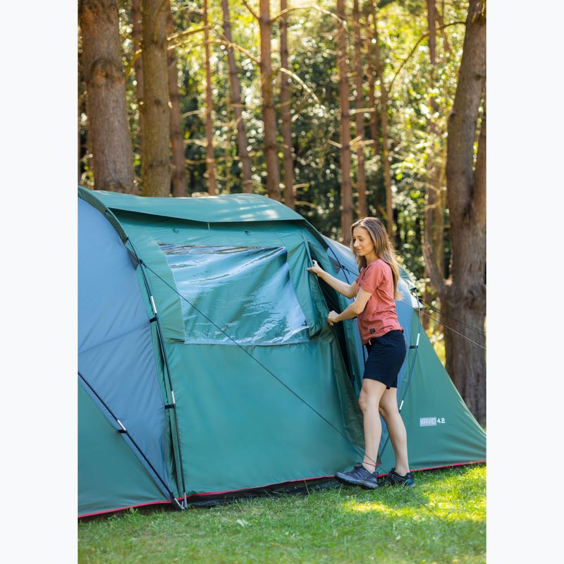 KADVA Kavio 4.2 Tenda da campeggio per 4 persone verde 13