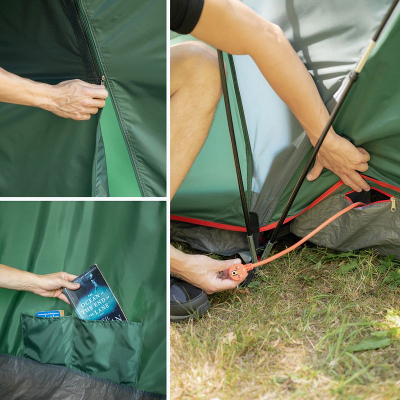 KADVA Kavio 4.2 Tenda da campeggio per 4 persone verde 21