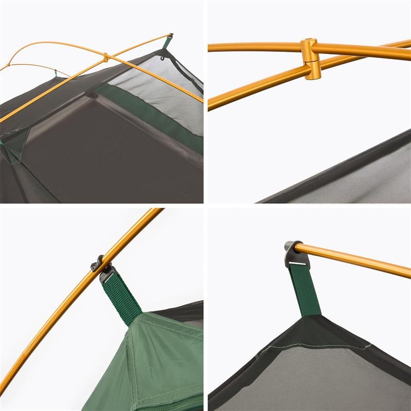KADVA Expedit 3 pro 3 persone tenda da campeggio verde 8