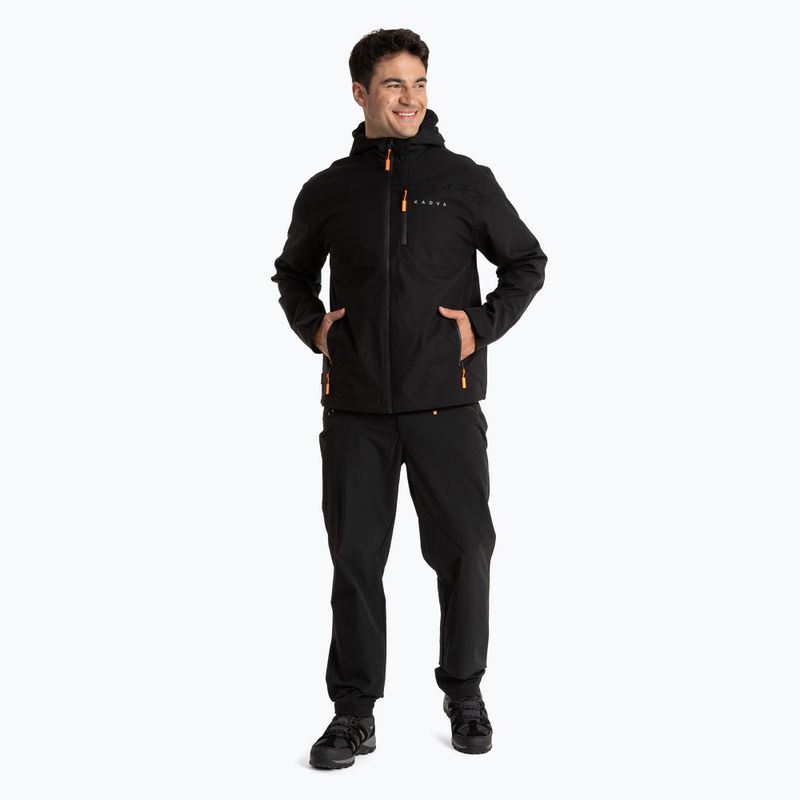 Giacca impermeabile da uomo KADVA Forest nera 2