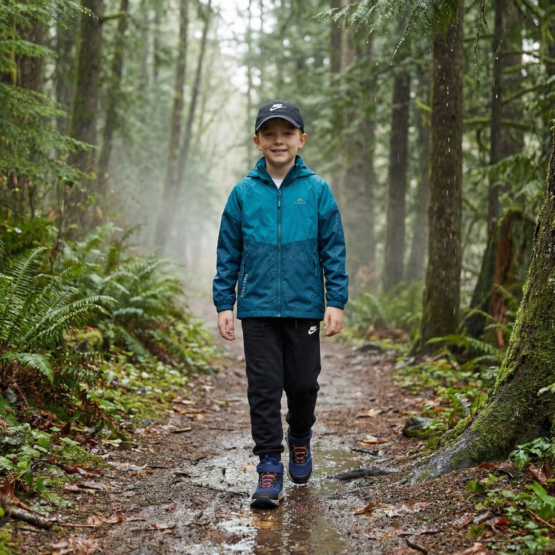 KADVA Fory Jrb, giacca da pioggia per bambini blu navy 9