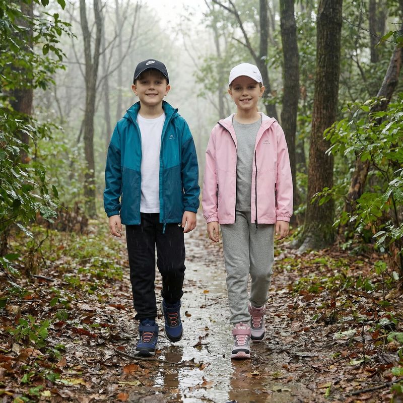 KADVA Fory Jrb, giacca da pioggia per bambini blu navy 10