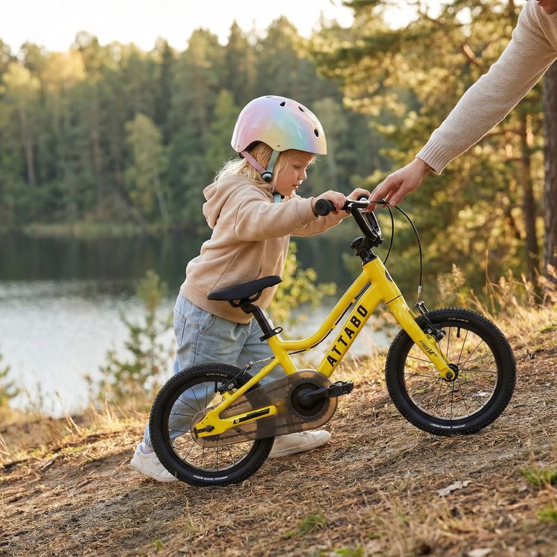 Bicicletta per bambini ATTABO EASE 14" giallo 6