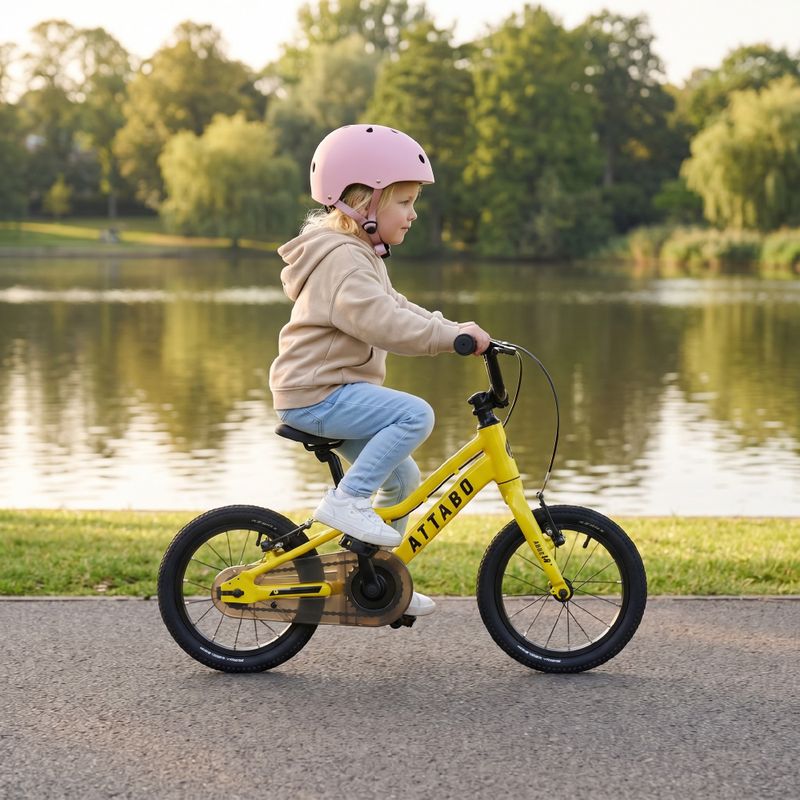 Bicicletta per bambini ATTABO EASE 14" giallo 7