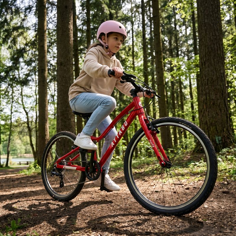 Bicicletta per bambini ATTABO EASE 24" rosso 4
